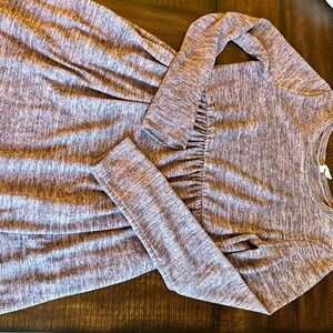 knitted maternity long sleeve dress with pockets size M